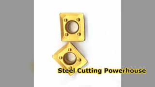 Ένθετα καρβιδίου CrTiAIN για φινίρισμα από χάλυβα