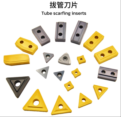 Διαφορετικοί τύποι Υψηλής απόδοσης CVD/PVD Coated Cemented Carbide Insert για τις ανάγκες ξύλισης σωλήνων